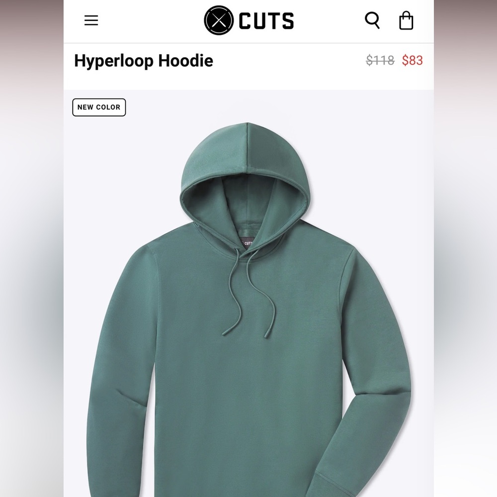 Men’s Cut Clothing Split Hem hoodie
